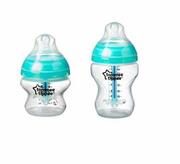 Butelki dla niemowląt - Butelka Antykolkowa Advanced 260ml Anti-Colic Tommee Tippee - miniaturka - grafika 1