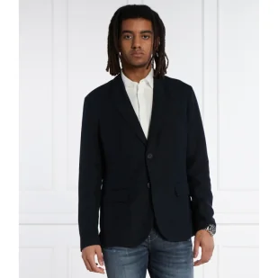 Armani Exchange Lniana marynarka | Regular Fit - Marynarki męskie - miniaturka - grafika 1
