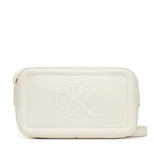 Torebka Calvin Klein Bold Ck Camera Bag LV04F3220G Biały - Torebki damskie - miniaturka - grafika 1