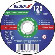 Materiały ścierne - Dedra Tarcza do cięcia F1355 230 x 3 x 22.2 do kamienia - miniaturka - grafika 1