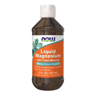 Now Foods Foods Minerały FOODS Magnesium Liquid 237 ml - Witaminy i minerały - miniaturka - grafika 1