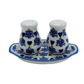 Młynki do soli i pieprzu - Ceramiczny zestaw solniczka Ceramika Bolesławiec - miniaturka - grafika 1