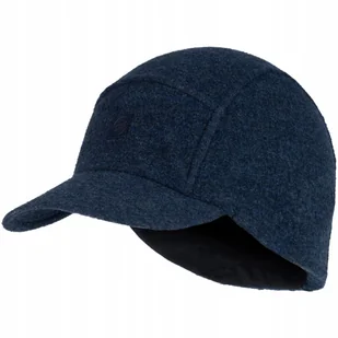 BUFF Czapka z daszkiem z wełny merino Pack Merino Fleece kolor granatowy - Czapki i chusty sportowe męskie - miniaturka - grafika 1