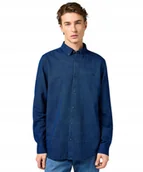 Koszule męskie - Koszula Wrangler OXFORD SHIRT 112364234 Indigo Oxford XL - miniaturka - grafika 1