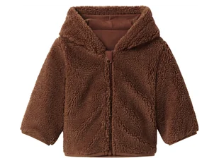 Lupilu Bluza niemowlęca z polaru sherpa Brązowy 50/56 - Bluzy i sweterki niemowlęce - miniaturka - grafika 1