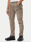 Spodnie męskie - G-Star Raw Spodnie materiałowe Rovic Zip 3D D02190-E172 Beżowy Tapered Fit - miniaturka - grafika 1