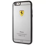 Etui i futerały do telefonów - Ferrari Hardcase FEHCP6BK iPhone 6/6S racing shield transparent black - miniaturka - grafika 1