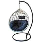 Fotele ogrodowe wiszące - Fotel wiszący Sara Grey - miniaturka - grafika 1