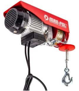 Wciągarka wyciągarka elektryczna linowa warsztatowa 600kg 1200W MAR-POL - Wciągarki - miniaturka - grafika 6