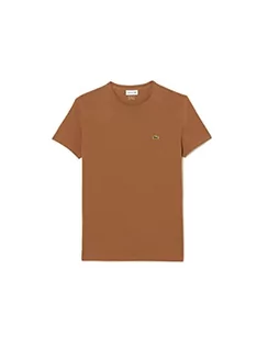 Koszulki męskie - Lacoste -TH6709 - Koszulka męska, Pecan, S - grafika 1