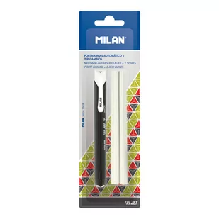 Milan gumka mechaniczna, trójkątna, Tri Jet, mix kolorów - Gumki biurowe - miniaturka - grafika 2