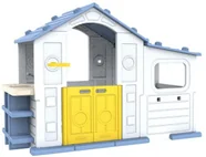 Duży Dom Z Przedsionkiem, Koszykówką i Zlewem Niebieski Dach EDUKAMP