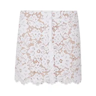 Spódnice - gonne casual donna michael kors - floral lace mini skrt - bianco - miniaturka - grafika 1