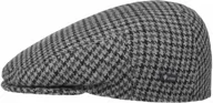 Czapki męskie - Kaszkiet Inglese Classic Jodełka by Lipodo, szaro-czarny, 61 cm - miniaturka - grafika 1