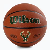 Koszykówka - Piłka do koszykówki Wilson NBA Team Alliance Milwaukee Bucks brown rozmiar 7 - miniaturka - grafika 1
