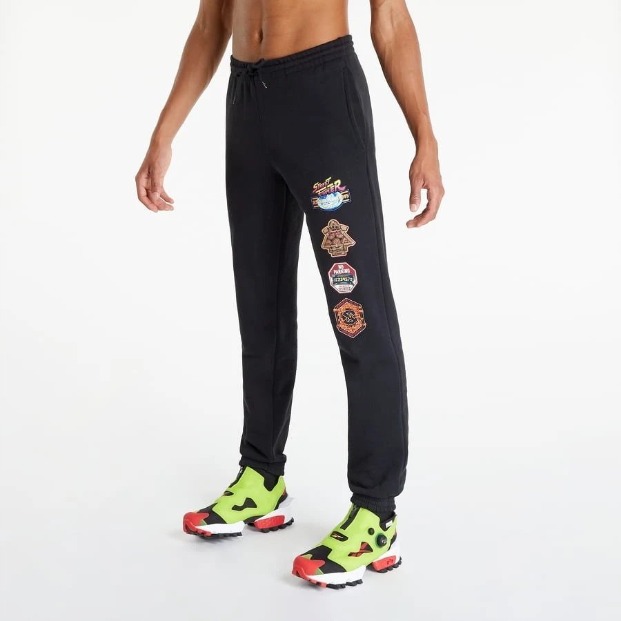 Spodnie dresowe sportowe męskie Jogger Reebok czarne bawełna r.XL