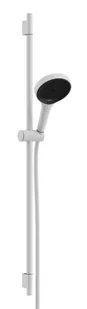 Hansgrohe Rainfinity - Zestaw głowica prysznicowa, drążek i wąż, 3 strumienie, EcoSmart, biały mat 28744700 - Słuchawki prysznicowe - miniaturka - grafika 1