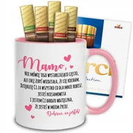 Kubki - KUBEK RÓŻOWY DLA MAMY PREZENT DZIEŃ MATKI DOBRZE ŻE JESTEŚ + 5 MARCI WZORY - miniaturka - grafika 1