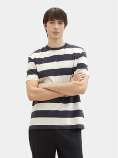 Tom Tailor Denim T-Shirt 1040844 Beżowy Relaxed Fit - Koszulki męskie - miniaturka - grafika 1