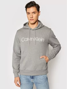 Calvin Klein Bluza Logo K10K104060 Szary Regular Fit XL - Bluzy męskie - miniaturka - grafika 1