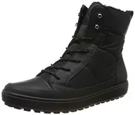 Sneakersy damskie - ECCO Damskie buty sportowe Soft 7 TRED W, wysokie sneakersy, czarne/czarne, rozmiar 38 (DE), czarny, 38 EU - miniaturka - grafika 1