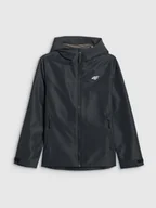 Kurtki i płaszcze dla chłopców - 4F Kurtka przejściowa membrana 5000 dziecięca - czarna 164 (13-14 lat) - miniaturka - grafika 1