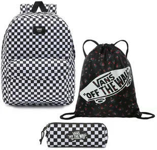 Vans Plecak Old Skool Check Klasyczny Pojemny Sportowy Szkolny Miejski - Plecaki szkolne i tornistry - miniaturka - grafika 50