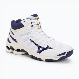 Buty sportowe męskie - Buty do siatkówki Mizuno Wave Voltage Mid white/blue ribbon/mp gold - grafika 1