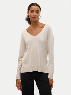 Vero Moda Bluzka Silje 10320451 Beżowy Loose Fit - Bluzki damskie - miniaturka - grafika 1