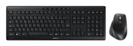 Zestawy myszka + klawiatura - CHERRY JD-8550FR-2 klawiatura Dołączona myszka Dom/Biuro RF Wireless AZERTY Francuski Czarny - miniaturka - grafika 1