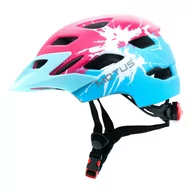 Ochraniacze - Kask rowerowy dziecięcy MOTUS czerwono-niebieski S/M (48-58 cm) - miniaturka - grafika 1