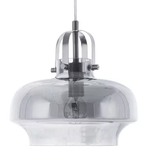 Beliani Lampa wisząca szklana przydymiona szara WILTZ - Lampy sufitowe - miniaturka - grafika 1