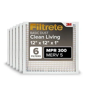 Filtrete BD10–6pk-1e filtr powietrza, 12 cali x 12 cali x 1", biały - Filtry do oczyszczaczy powietrza - miniaturka - grafika 1