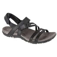 Sandały damskie - Sandały Merrell Sandspur Rose Convert J002684 czarne - miniaturka - grafika 1