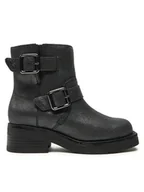 Botki damskie - Clarks Botki Rebelle Buckle 26178889 Srebrny - miniaturka - grafika 1