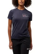 Koszulki i topy damskie - Jack Wolfskin Vonnan Graphic T W T-shirt damski, szary (Graphite), XL - miniaturka - grafika 1