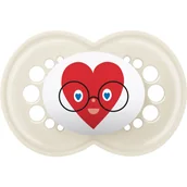 Smoczki uspokajające - MAM Original 6+ months smoczek Red Heart 1 szt. - miniaturka - grafika 1