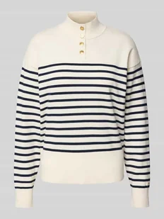 Sweter o kroju regular fit z mieszanki bawełny - Swetry damskie - miniaturka - grafika 1