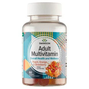 Swanson Adult Multivitamin Żelki multiwitaminowe dla dorosłych, 60 żelek - Witaminy i minerały - miniaturka - grafika 1
