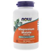 Witaminy i minerały - Now Foods NOW Magnesium Malate 1000mg 180tabs - miniaturka - grafika 1