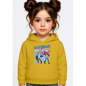 Bluzy dla dziewczynek - BLUZA DZIECIĘCA K-POPOWE ŁOWCZYNIE DEMONÓW HUNTRIX 110-116 Z KAPTUREM - miniaturka - grafika 1