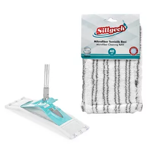 Zapas do mopa mikrofibra do płytek paneli granitu 40cm - Akcesoria i części AGD - miniaturka - grafika 1