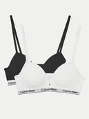 Biustonosze dla dziewczynek - Calvin Klein Underwear Komplet 2 biustonoszy G80G800741 Czarny - miniaturka - grafika 1