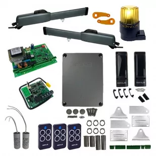 Genius Zestaw SIROCCO 250 do bramy o długości skrzydła do 2,5 m + Lampa GUARD - Zestawy do bram - miniaturka - grafika 1