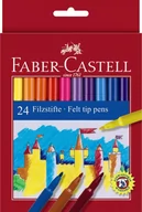 Flamastry - Faber-Castell flamastry zamek, 24 kolory - miniaturka - grafika 1
