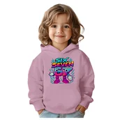 Bluzy dla dziewczynek - BLUZA DZIECIĘCA Z KAPTUREM 67 SIX SEVEN VIRAL 104 DLA DZIECKA PREZENT - miniaturka - grafika 1