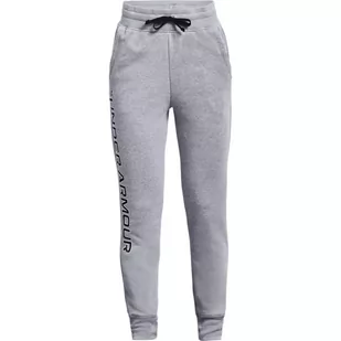 Spodnie dresowe dziewczęce Under Armour Rival Fleece Joggers - Spodnie i spodenki dla dziewczynek - miniaturka - grafika 1