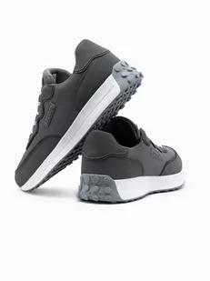Buty męskie sneakersy z łączonych materiałów - ciemnoszare V1 OM-FOSL-0110 - Sneakersy męskie - miniaturka - grafika 6