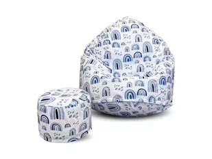 Pufa sako XXXL worek + gratis kids tęcza01 - Fotele i pufy dla dzieci - miniaturka - grafika 1