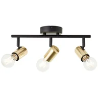 Lampy sufitowe - Loftowa lampa sufitowa Kerry 99715/72 Brilliant regulowana czarna mosiądz - miniaturka - grafika 1